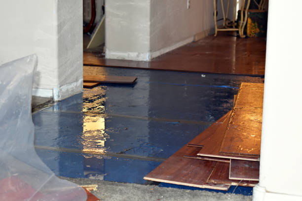 Professional Emergency Water Damage Restoration technician working in Elmer City, WA